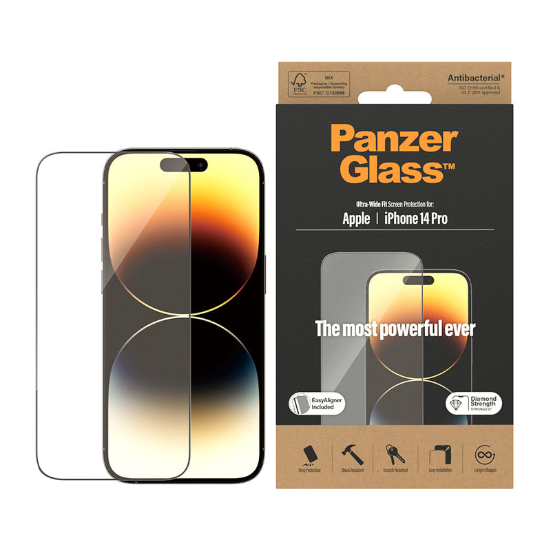 PanzerGlass Ultra-Wide Fit Antibacterial BMW Case for iPhone 14 Pro