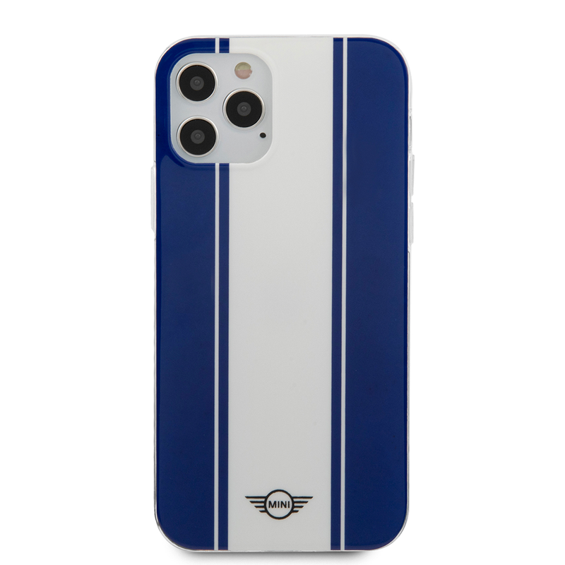 MINI HC PC/TPU Horiz Stripes Navy iPhone 12 Pro Max