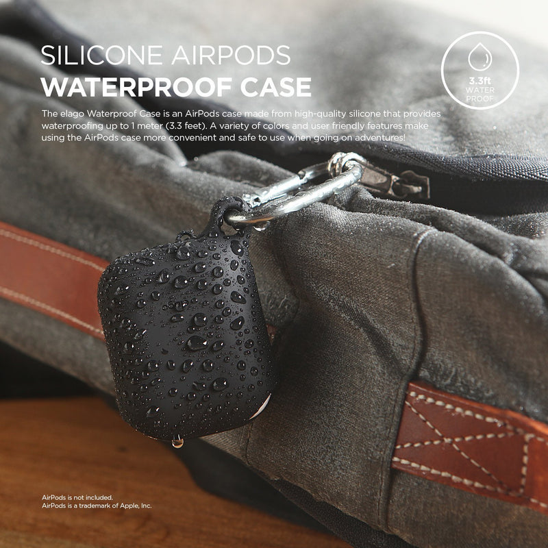 elago Waterproof Hang Case for AirPods 1/2 - Black