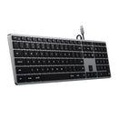 SATECHI Slim W3 USB-C Wired Keyboard (Space Grey)
