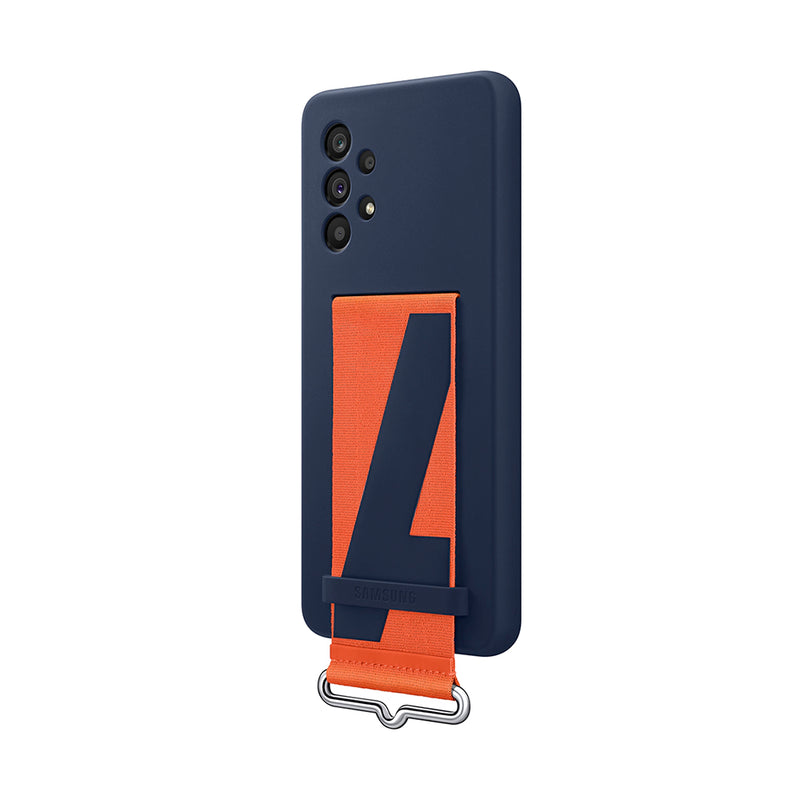Samsung Silicone Cover with Strap Galaxy A53 5G Navy