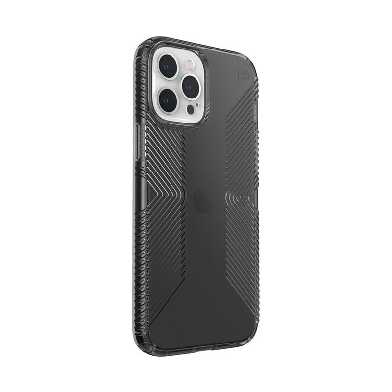 Speck Presidio Perfect-Clear with Grips Case for iPhone 12 Pro Max (Black)