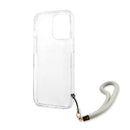 Guess HC PC/TPU Marble Strap for iPhone 13 Pro Max Grey