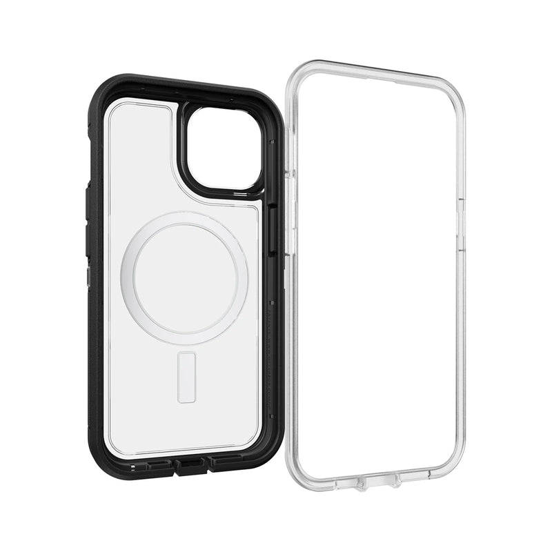 Otterbox Defender XT Clear MagSafe Case For iPhone 13 6.1/iPhone 14 6.1 - Black Crystal