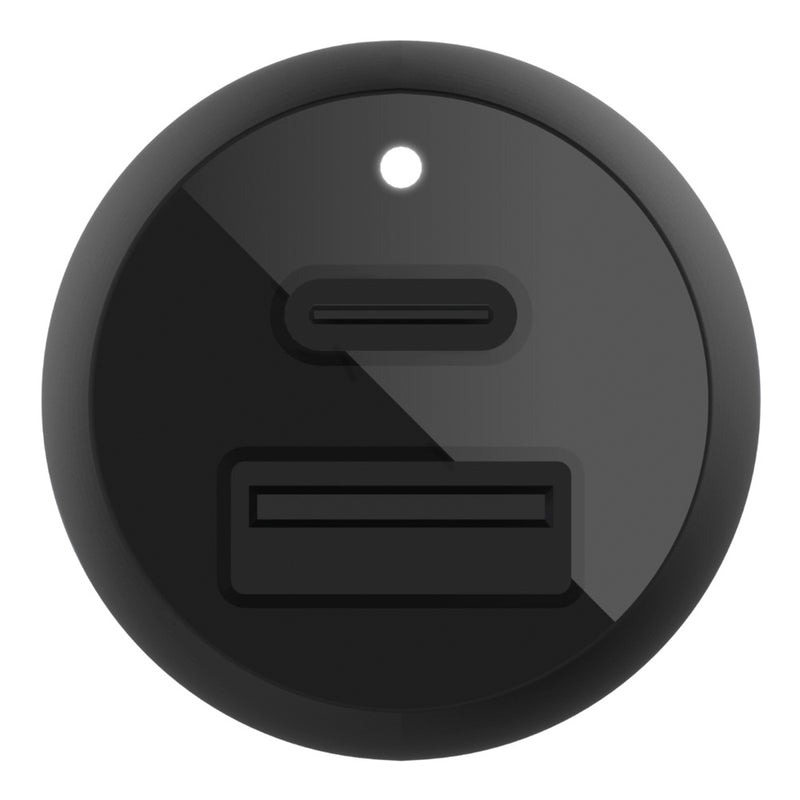 Belkin 37w Dual Car Charger USB-C & USB-A PPS Black