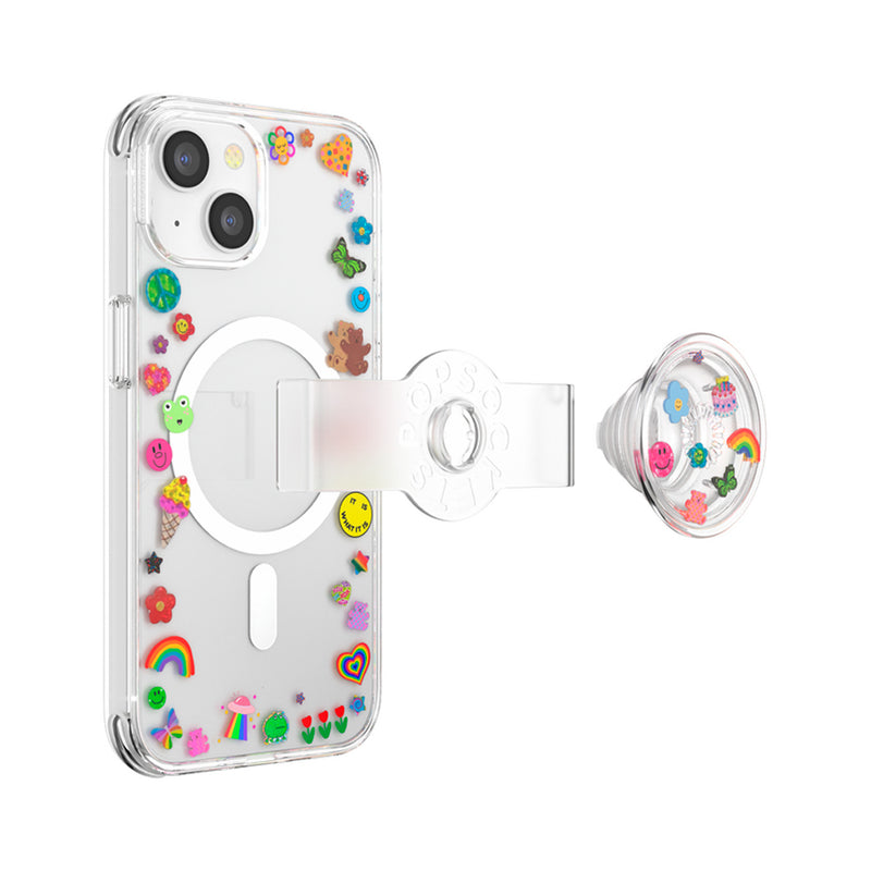Popsockets PopCase Indie Stickers for iPhone 13/14 Pink