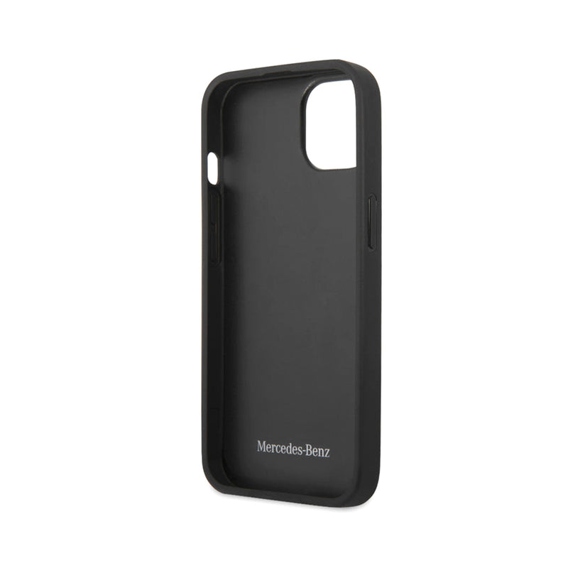 Mercedes Benz HC Leather Perforated Area for iPhone 13 Black