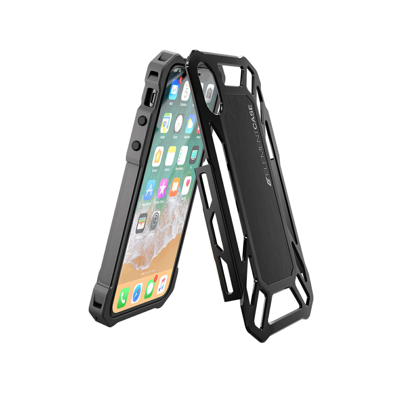 Element Case Roll Cage Mil-Spec Rugged Case for iPhone X - Black