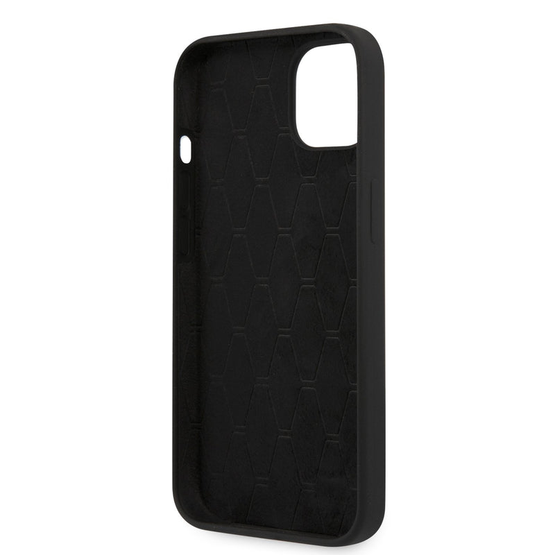 BMW M HC Silicone for iPhone 13 Tricolor Lines Black