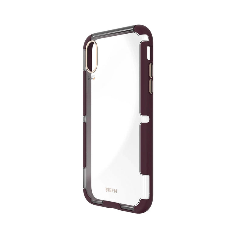 EFM Cayman D3O Case Armour suits iPhone Xs Max (6.5") - Mulberry/Gold