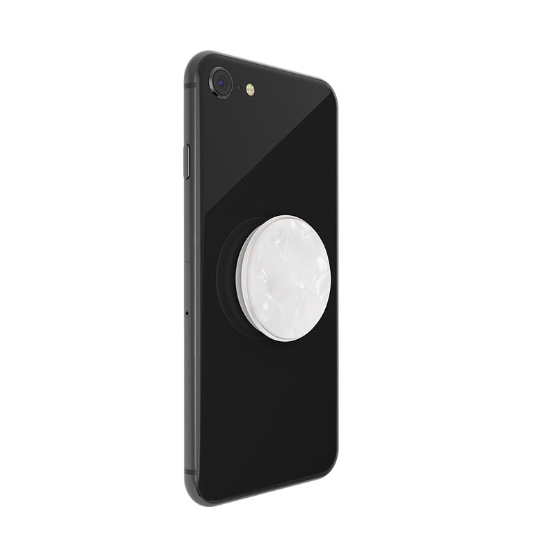 Popsockets POPGRIP LUXE Acetate Pearl White