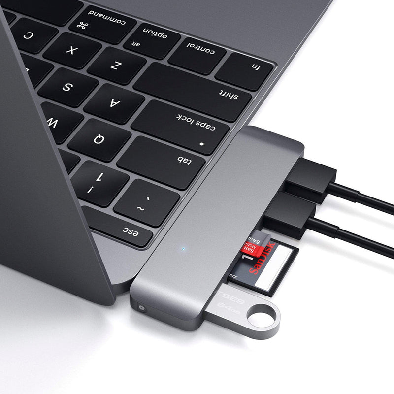 SATECHI USB-C USB 3.0 3in1 Combo Hub (Space Grey)