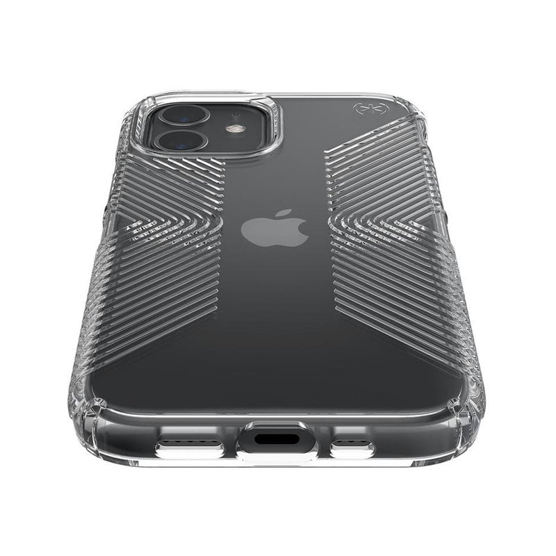 Speck Presidio Perfect-Clear with Grips Case for iPhone 12/12 Pro (Clear)
