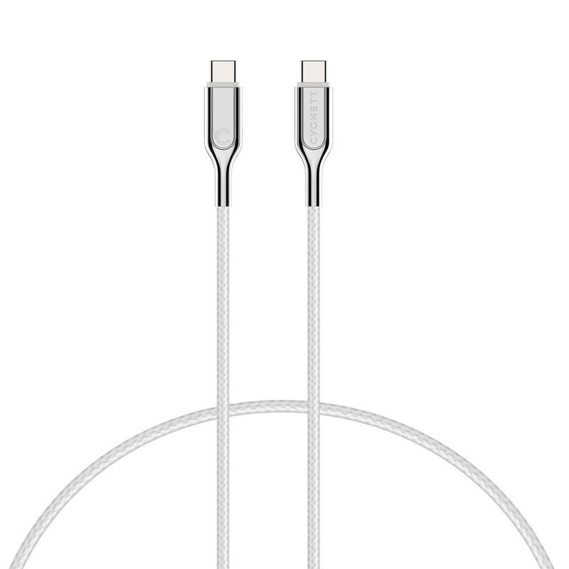 Cygnett Armoured USB-C to USB-C (3.1) Cable - White 1m