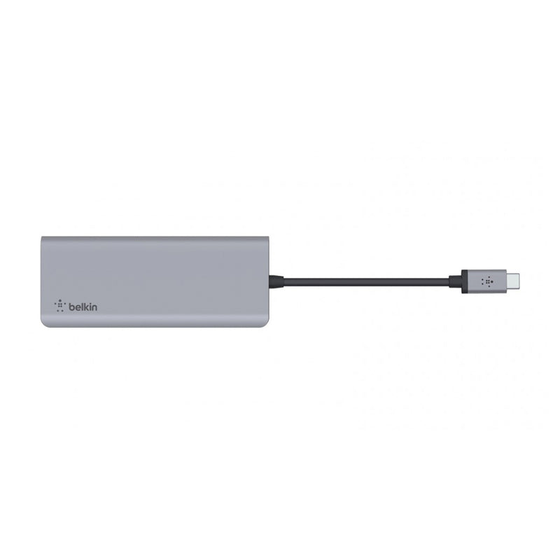 Belkin CONNECT USB-C 7-in-1 Multiport Hub Adapter Space Grey