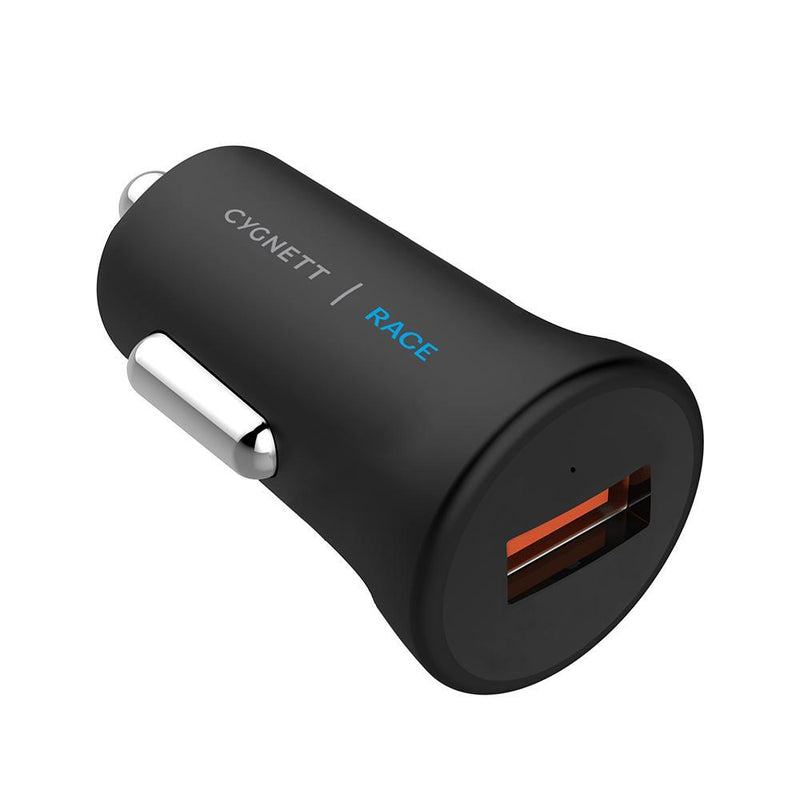 Cygnett Race 10W wireless vent car charger + QC 3.0 car charger