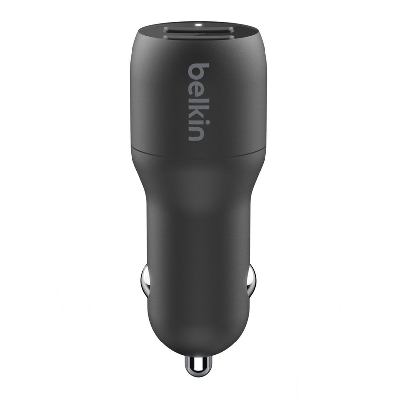 Belkin BOOSTCHARGE Dual USB-A Car Charger 24W + USB-A to USB-C Cable