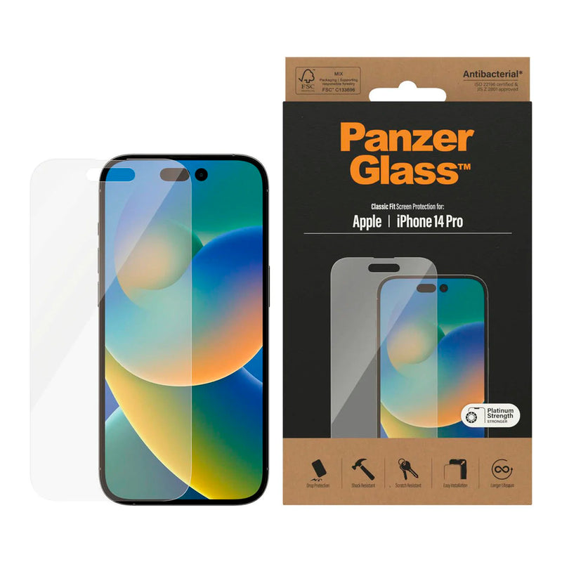 PanzerGlass Classic Fit Antibacterial BMW Case for iPhone 14 Pro