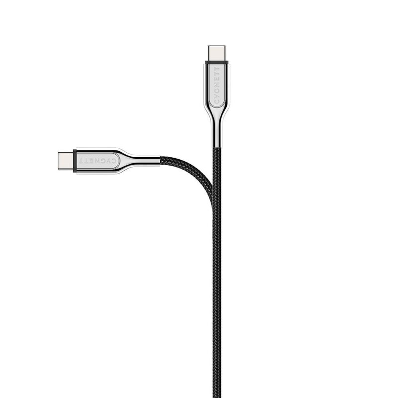 Cygnett Armoured USB-C to USB-C (USB 2.0) Cable - Black 2m