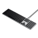 SATECHI Slim W3 USB-C Wired Keyboard (Space Grey)