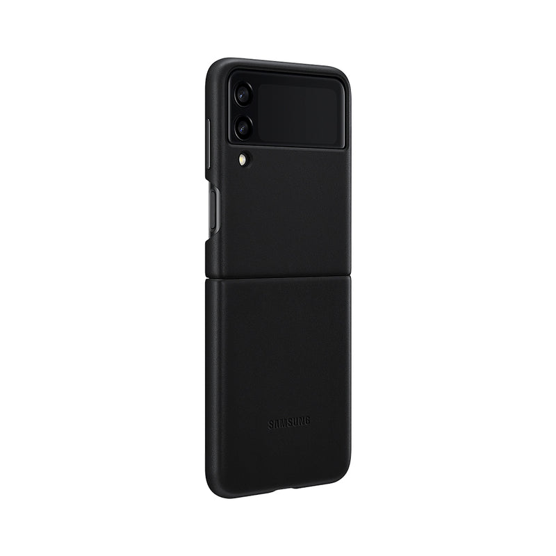 Samsung Leather Cover for Galaxy Z Flip3 Black