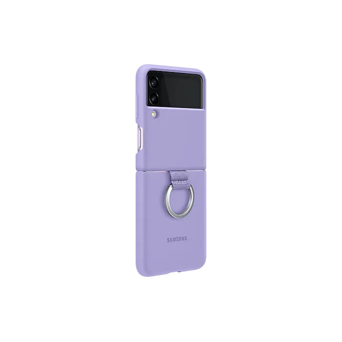 Samsung Galaxy Z Flip 3 5G Silicone Cover with Ring Lavender