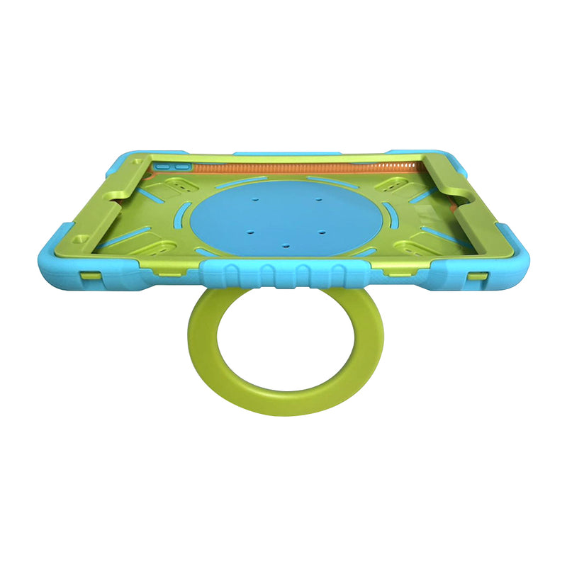 Pepk iPad8/9 10.2 Rugged case for Kids Blue+Green