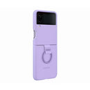 Samsung Silicon Cover with Ring for Galaxy Z Flip4 Bora Purple