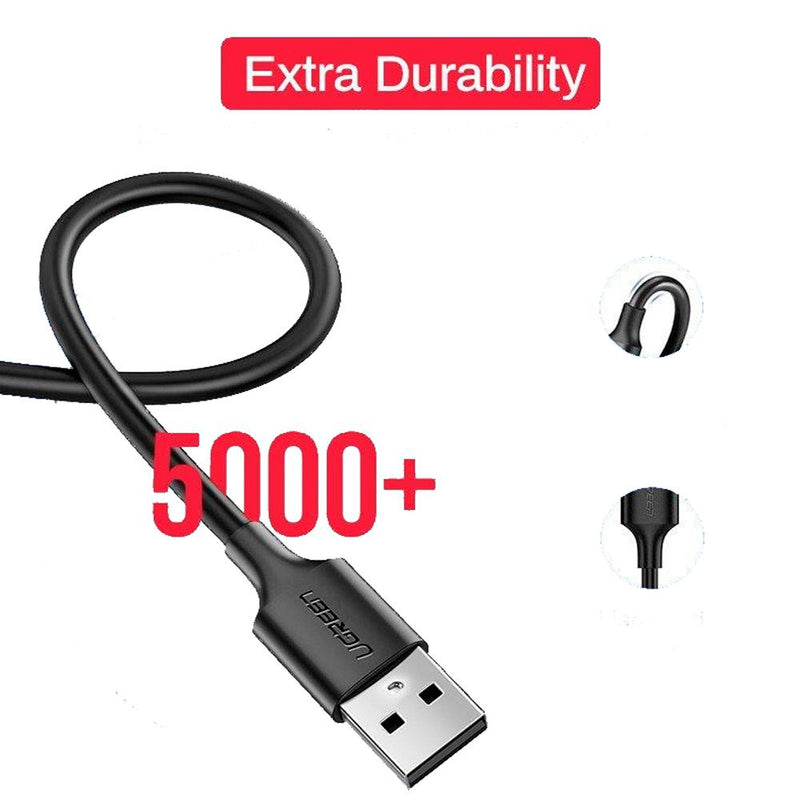 UGREEN USB A 2.0 Male To Micro Data FAST Charging Cable 1m Black For Android