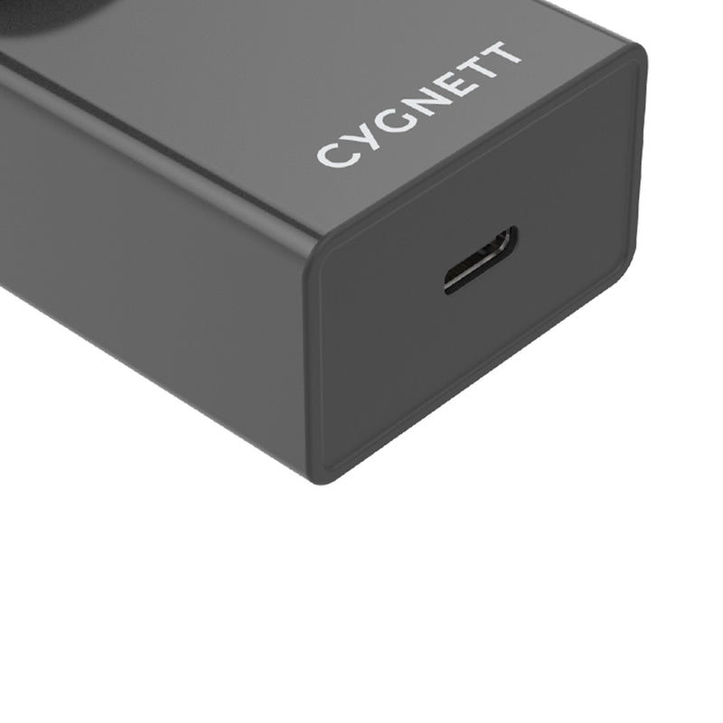Cygnett 18W Wall Charger + Lightning to USB-C Cable Black