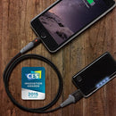 SCOSCHE StrikeLine LED 0.9m Rugged Charge & Sync Cable for Lightning Devices - Black