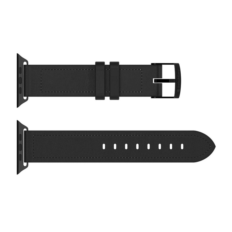 SwithEasy Hybrid Leather Band for Apple Watch 42/44/45mm - Black