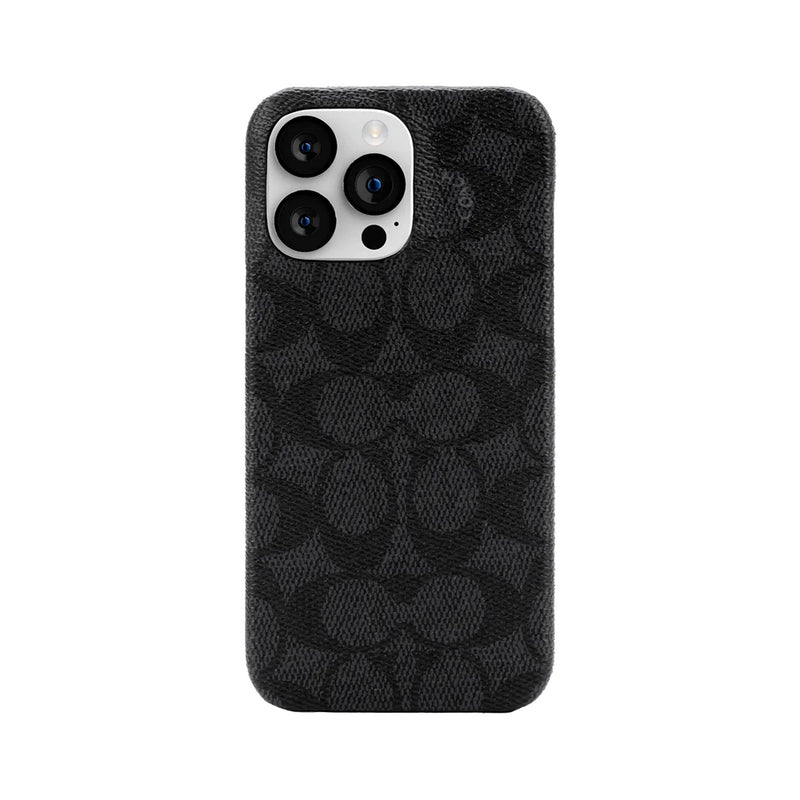 Coach Slim Wrap Case for iPhone 14 Pro Max Signature C Black