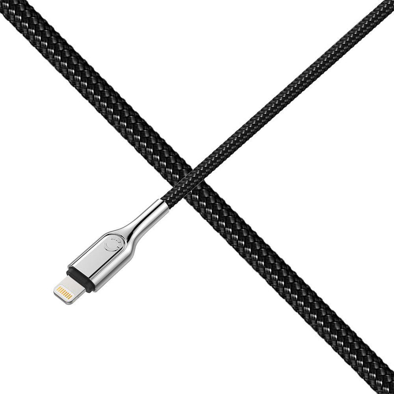Cygnett Armoured Lightning to USB-A Cable - Black 10cm