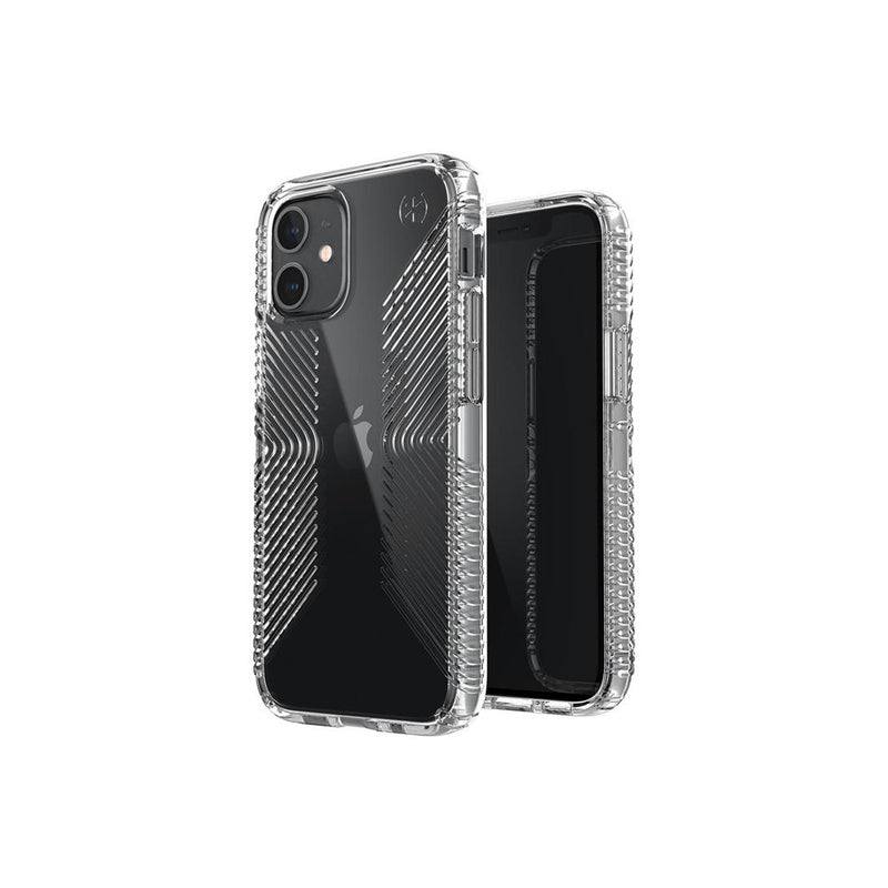 Speck Presidio Perfect-Clear with Grips Case for iPhone 12 mini (Clear)