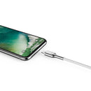 Cygnett Armoured Lightning to USB-C Cable 10cm - White