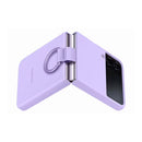 Samsung Silicon Cover with Ring for Galaxy Z Flip4 Bora Purple