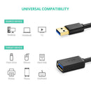 UGREEN USB 3.0 Extension Male to Female Cable 1m Black
