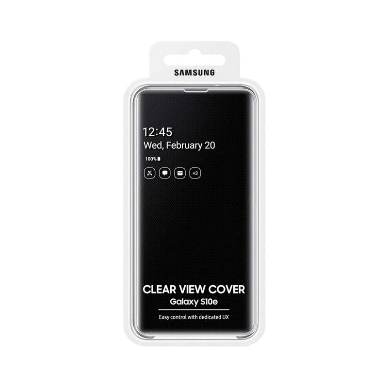 Samsung Clear View Cover suits Galaxy S10e (5.8") - Black