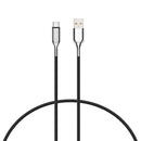 Cygnett Armoured USB-C to USB-A (USB 2.0) Cable - Black 1m
