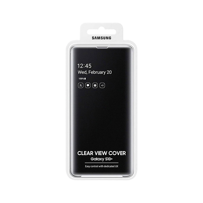 Samsung Clear View Cover suits Galaxy S10+ (6.4") - Black