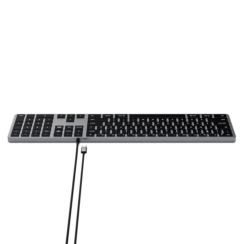 SATECHI Slim W3 USB-C Wired Keyboard (Space Grey)