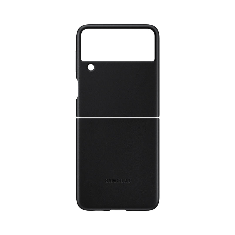 Samsung Leather Cover for Galaxy Z Flip3 Black