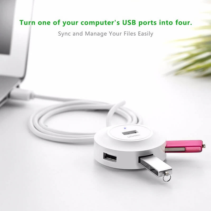 UGREEN USB 2.0 4-Port Hub White