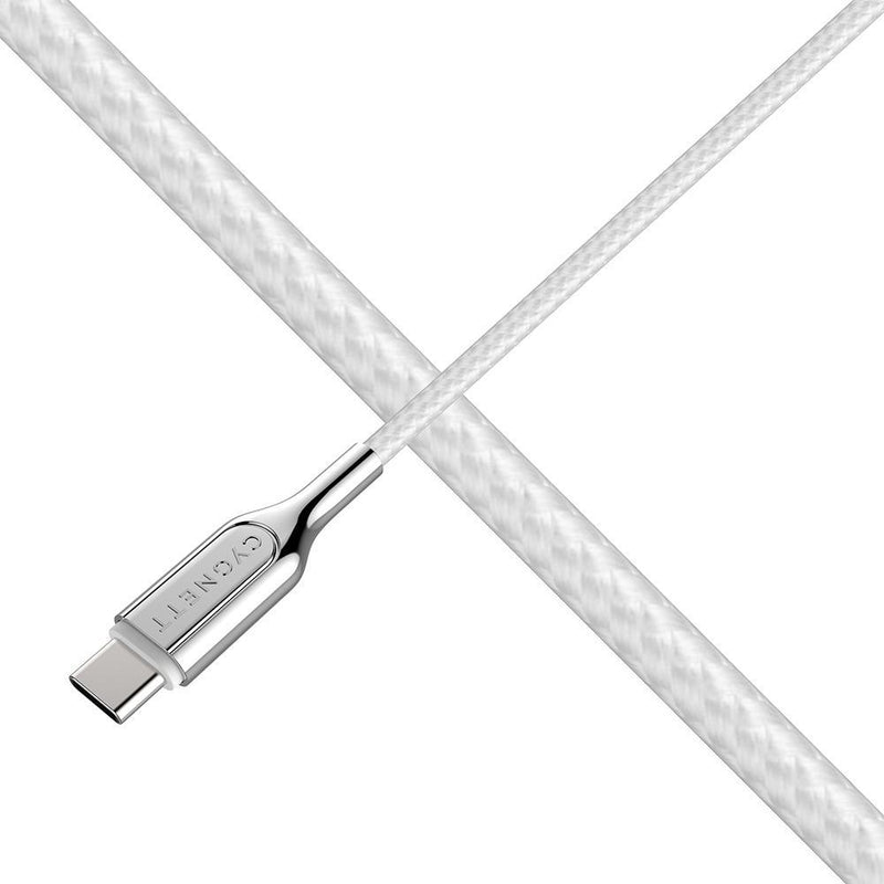 Cygnett Armoured 5A/100W 2.0 USB-C to USB-C Cable 1m (White)