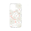 Kate Spade New York Protective Hardshell MagSafe Case for iPhone 14 - Classic Peony Cream