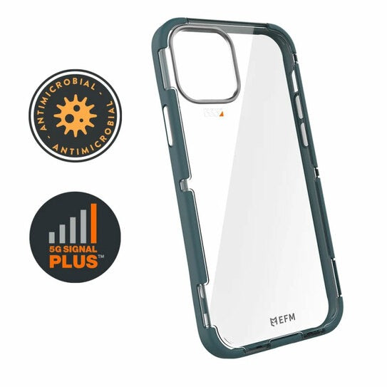 EFM Cayman Case Armour with D3O 5G Signal Plus For iPhone 12 Pro Max - Mediterranea/Space Grey