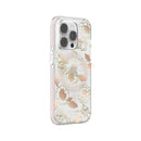 Kate Spade New York Defensive Hardshell MagSafe Case for iPhone 14 Pro - Gold Floral