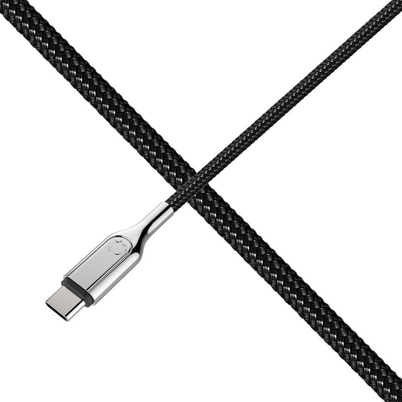 Cygnett Armoured USB-C to USB-A (USB 2.0) Cable - Black 10cm
