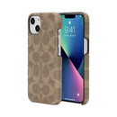 Coach Sllim Wrap Case for iPhone 13 Pro- Signature C Khaki